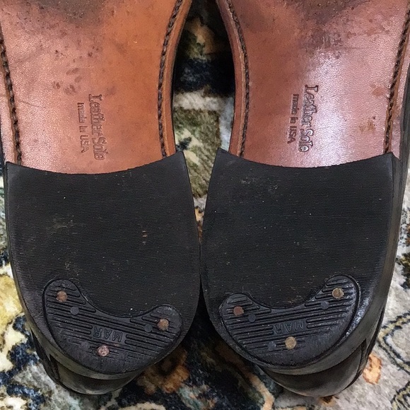 ☘️ TOWNCRAFT Leather Keltie Tassel Slip On Loafers - Picture 5 of 9